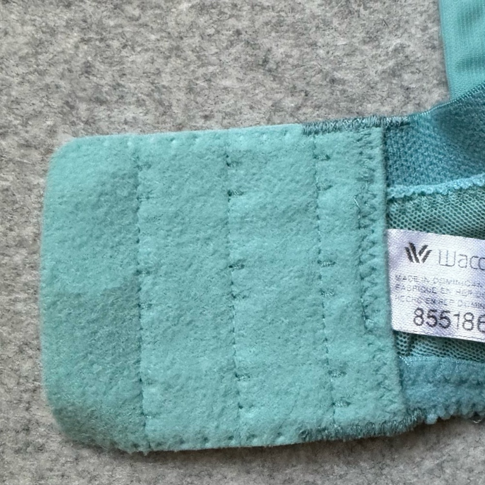 Wacoal Retro Chic Lace Underwire Bra and Panty Set - Teal - Picture 4 of 12